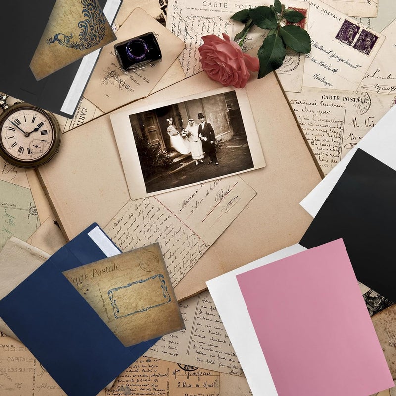 xflyxin 50 Pack A4 & 4x6 Envelopes - Self-Sealing, Pink, Wedding Invitations, Photos, Cards & Mailings - Image 3